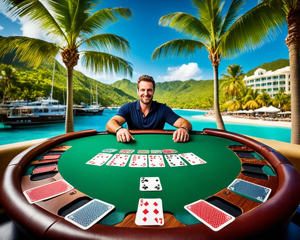 Caribbean Stud Poker winning hand image